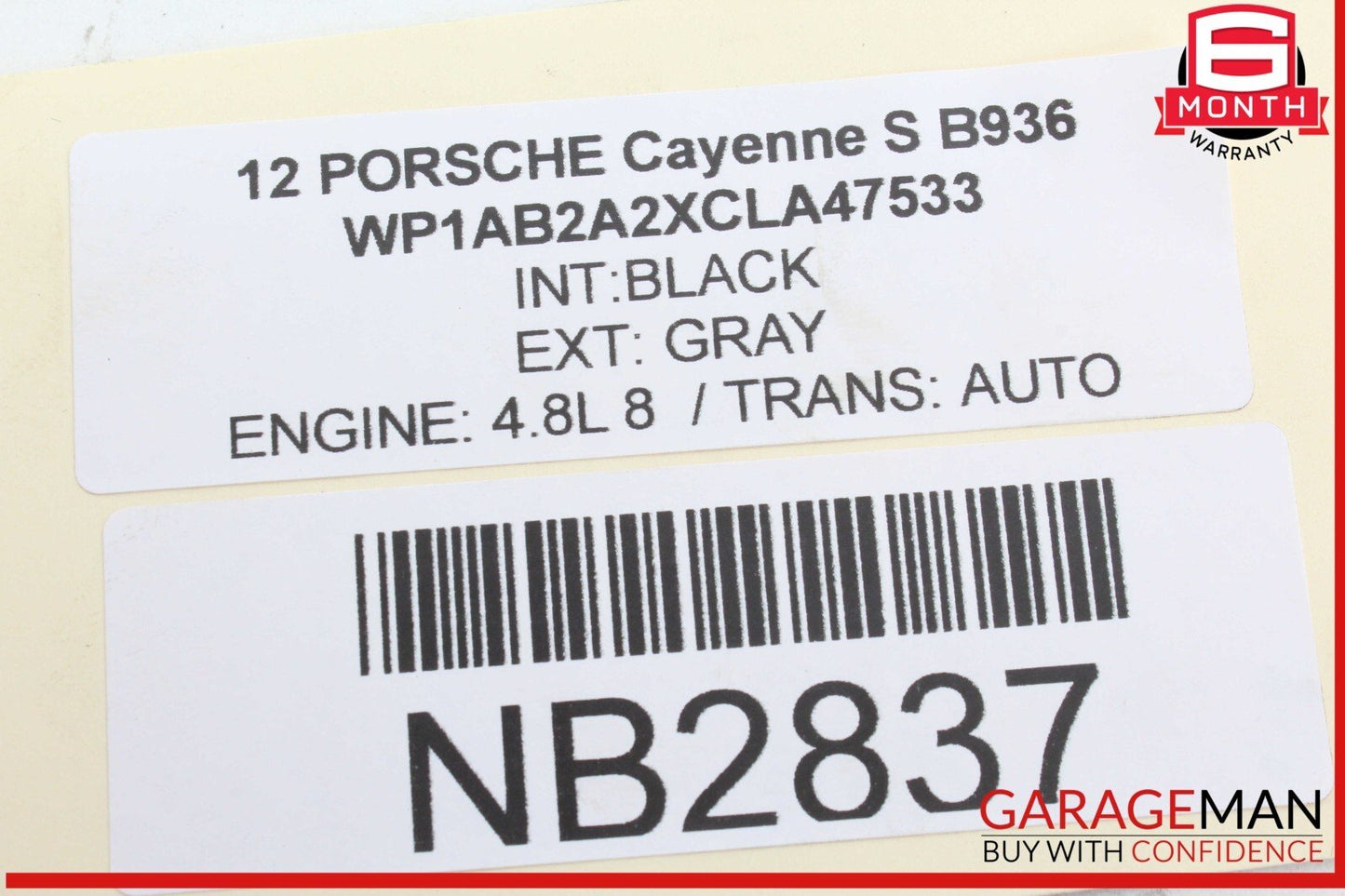 11-18 Porsche Cayenne S 958 Front Right or Left Side Axle CV Shaft OEM