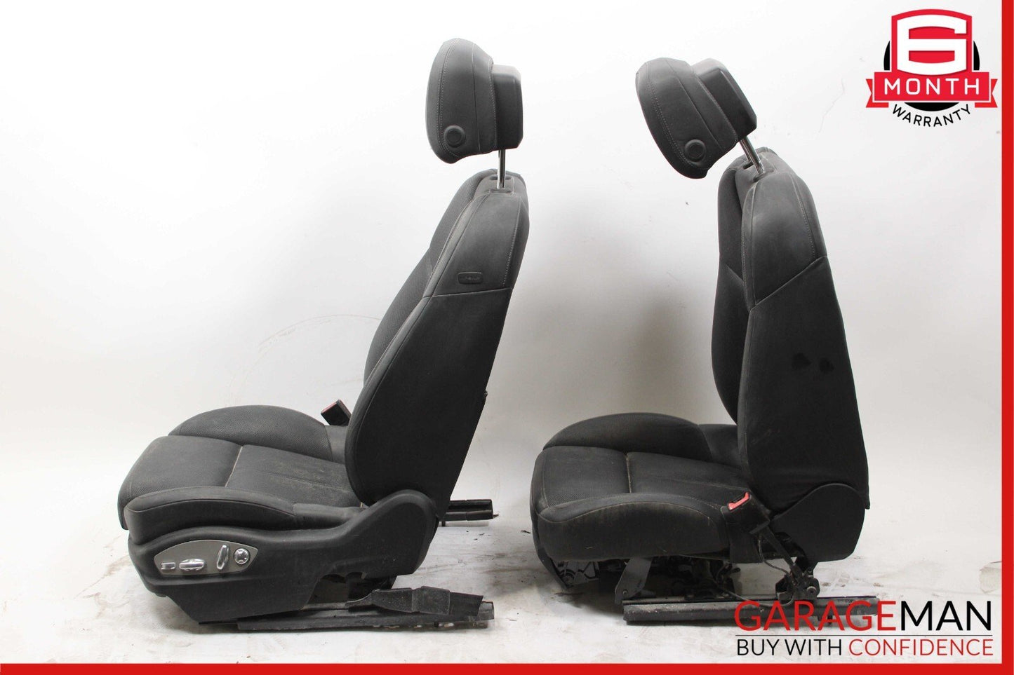 15-18 Porsche Macan Front Right & Left Complete Seat Set of 2 Pc Black OEM