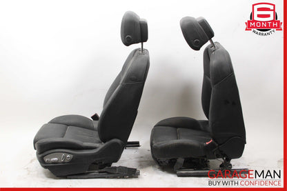 15-18 Porsche Macan Front Right & Left Complete Seat Set of 2 Pc Black OEM