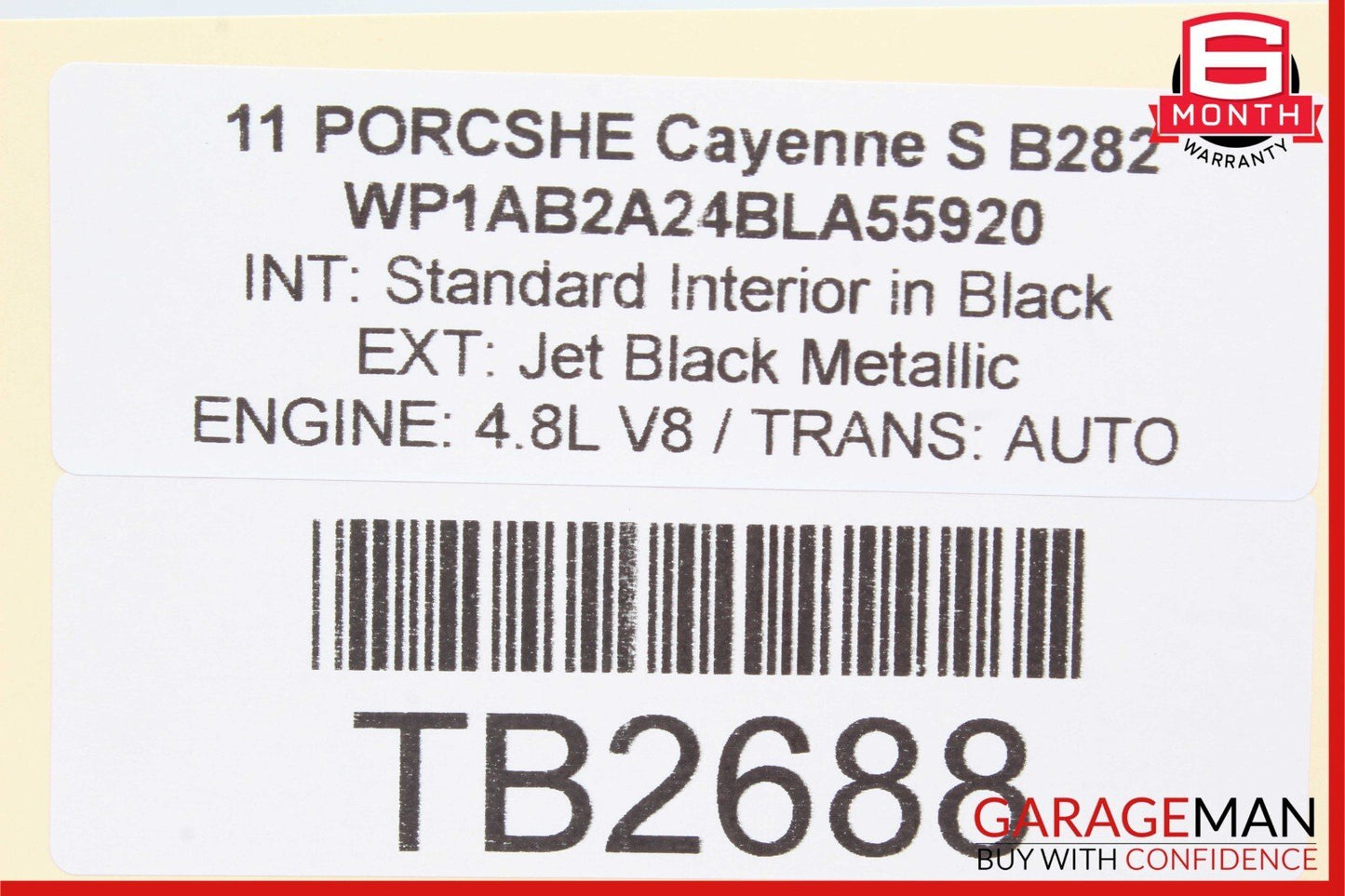 11-17 Porsche Cayenne 958 S Rear Interior Power Socket Trim Cover 7P58634405 OEM