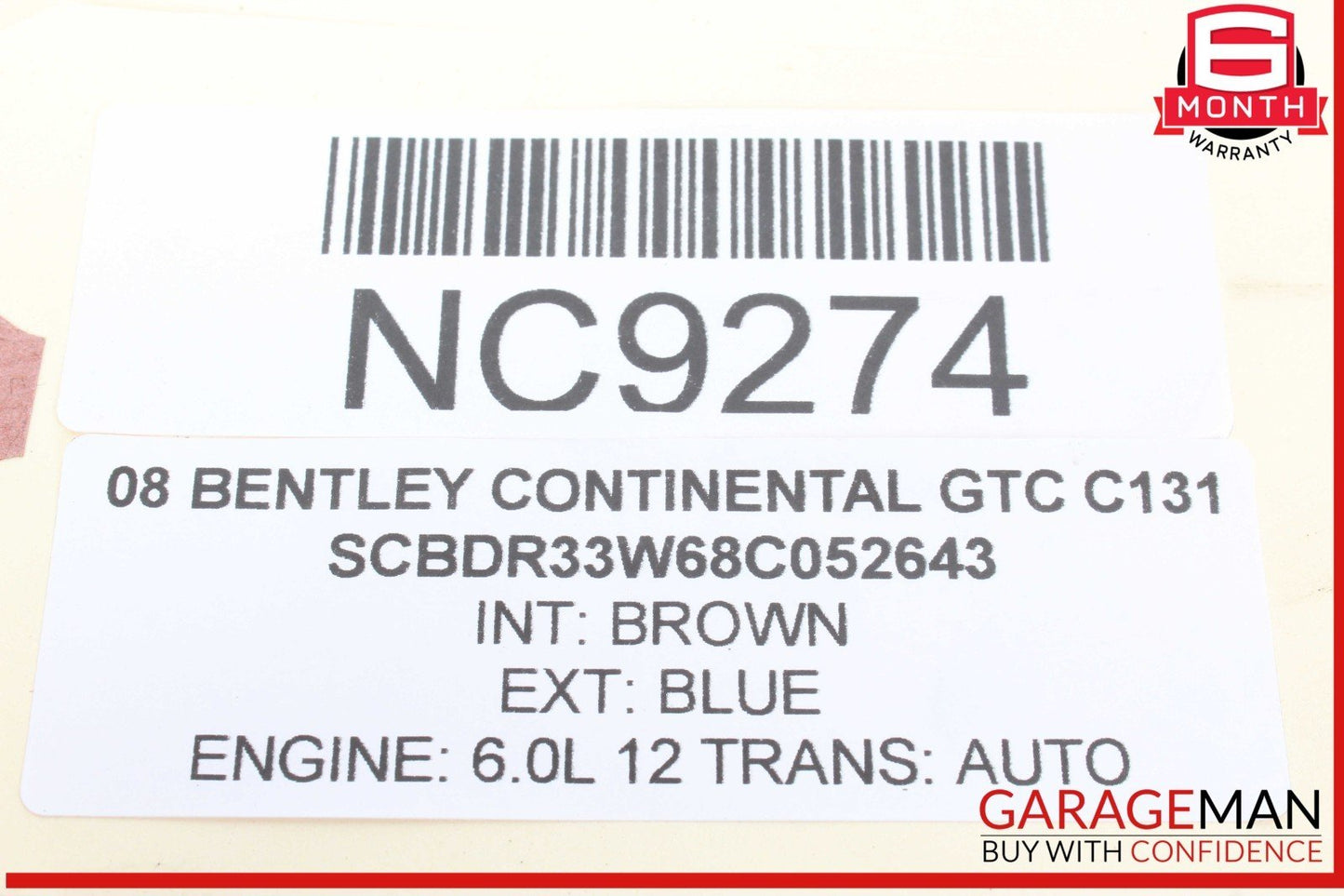 03-12 Bentley Continental GTC Communication Phone Control Module Unit OEM