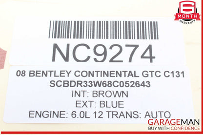 03-12 Bentley Continental GTC Communication Phone Control Module Unit OEM