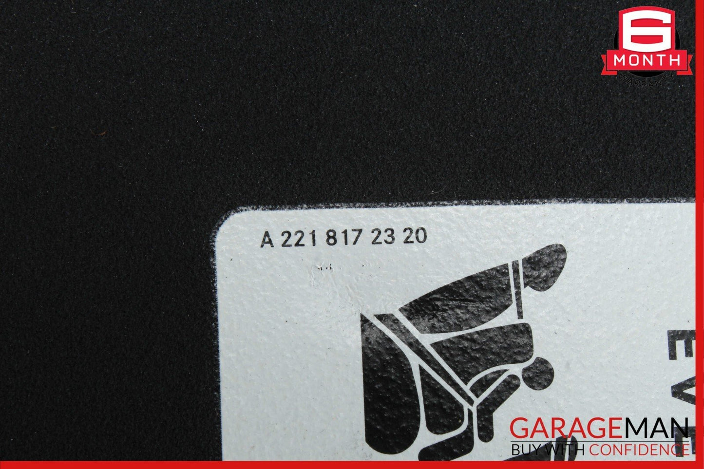 08-14 Mercedes W204 C250 Front Left Side Sun Visor Sunvisor Shade Cover OEM