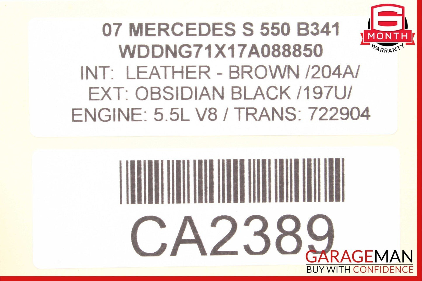 07-14 Mercedes-Benz S550 W221 Front Left Dash AC A/C Air Vent 2218300154 Genuine