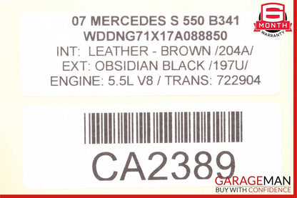 07-14 Mercedes-Benz S550 W221 Front Left Dash AC A/C Air Vent 2218300154 Genuine