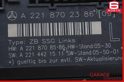 07-13 Mercedes W221 S550 S65 S63 AMG Front Left Side Under Seat Controller Unit