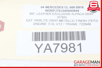03-06 Mercedes W215 CL600 SL600 Front Left Driver Side Fog Light Lamp OEM