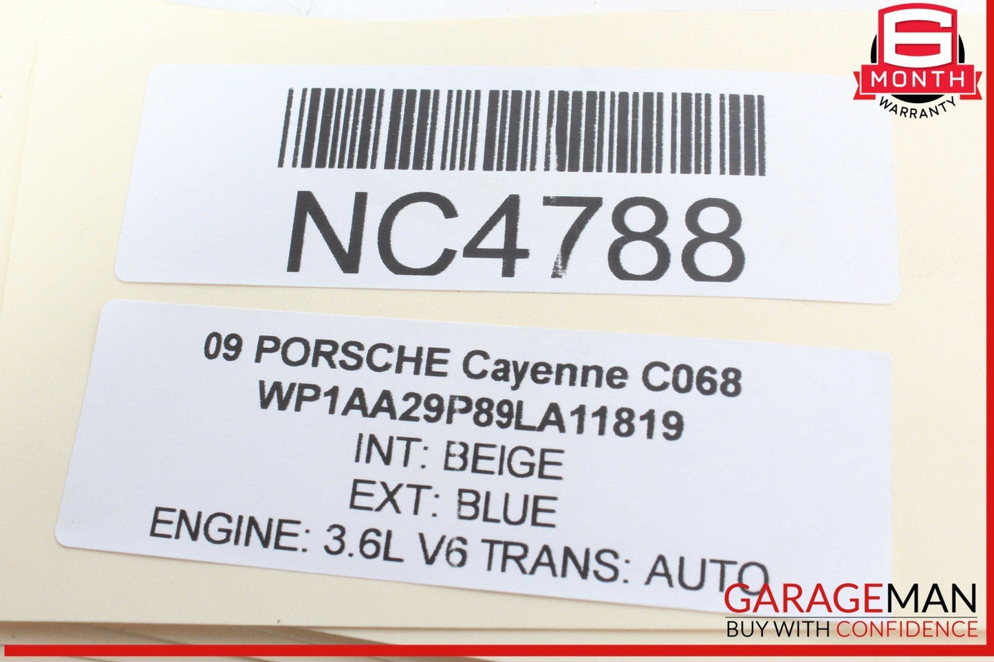 03-10 Porsche Cayenne 955 957 Rear Right Passenger Side Exterior Door Handle OEM