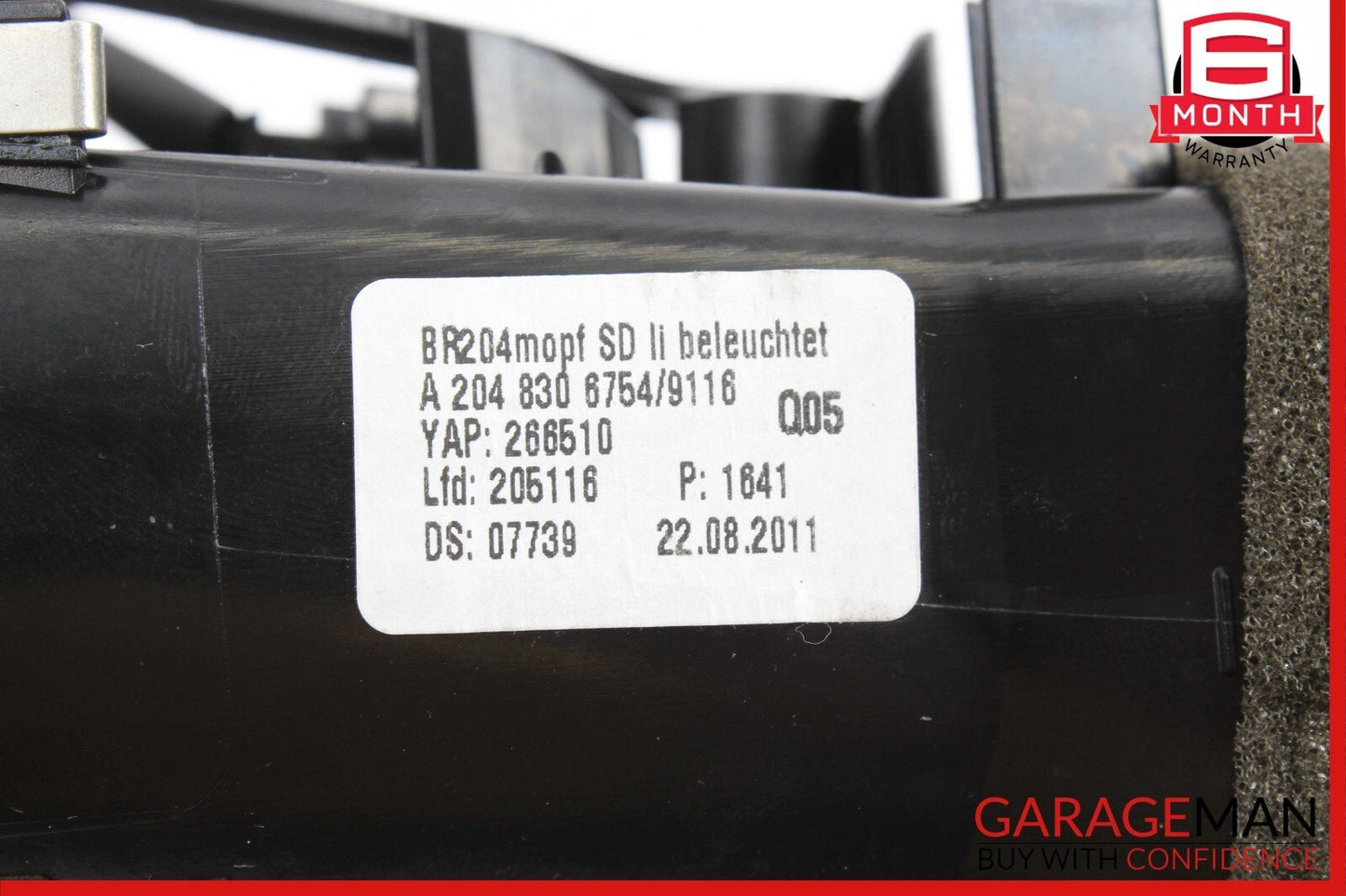 12-14 Mercedes W204 C250 C63 Front Left Side Dash AC A/C Air Vent Trim Grille