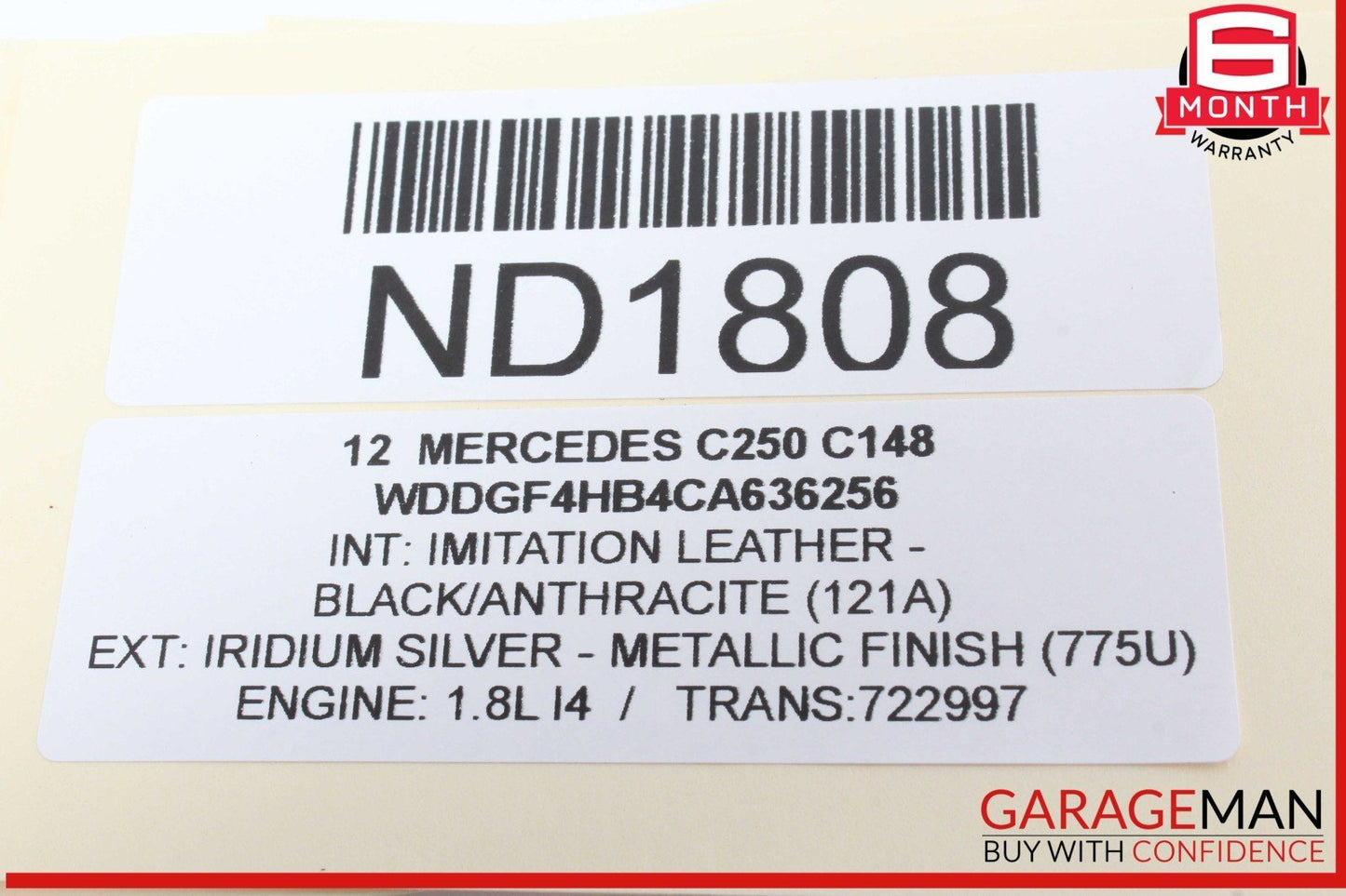 08-18 Mercedes W204 C250 Rear Right Side Door Control Module 2129004006 OEM
