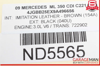 06-13 Mercedes W164 ML350 CDI Front Left Driver Side Door Control Module OEM