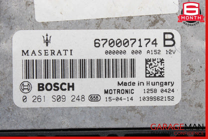 13-17 Maserati Quattroporte ECU ECM Engine Computer Control Module Unit OEM