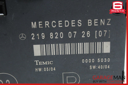 06-11 Mercedes W219 CLS550 CLS500 Front Right Door Control Module 2198200726 OEM