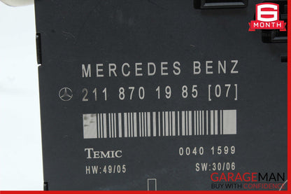 03-09 Mercedes W211 E350 E550 Front Left Driver Side Door Control Module OEM