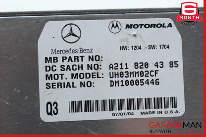 03-11 Mercedes SL500 CLS500 E500 Motorola Bluetooth Communication Module Unit