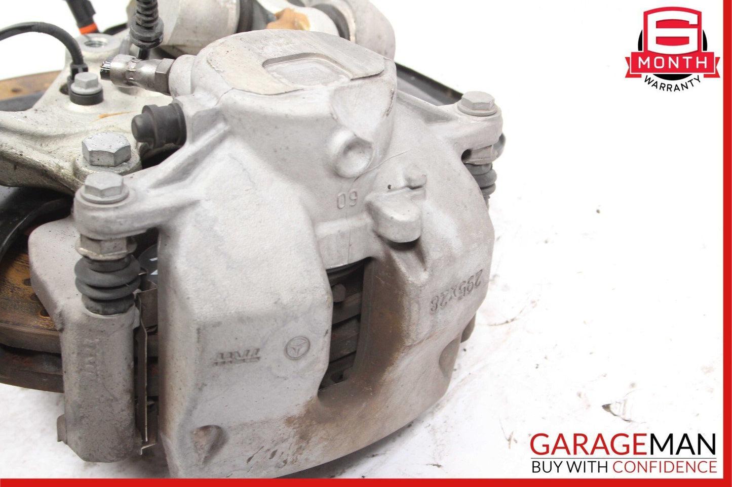 08-14 Mercedes W204 C250 Front Left Spindle Knuckle Hub Brake Rotor Disc Assy