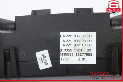 07-14 Mercedes W221 S400 Hybrid AC A/C Climate Control Switch Dual Zone OEM