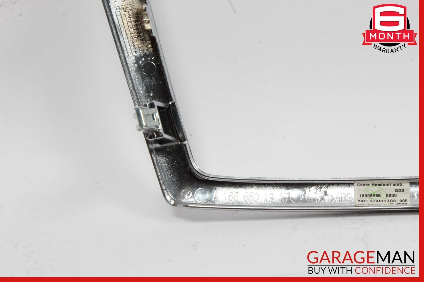 12-16 Mercedes X166 GL450 ML550 Center Console Command Unit Radio Bezel Trim OEM
