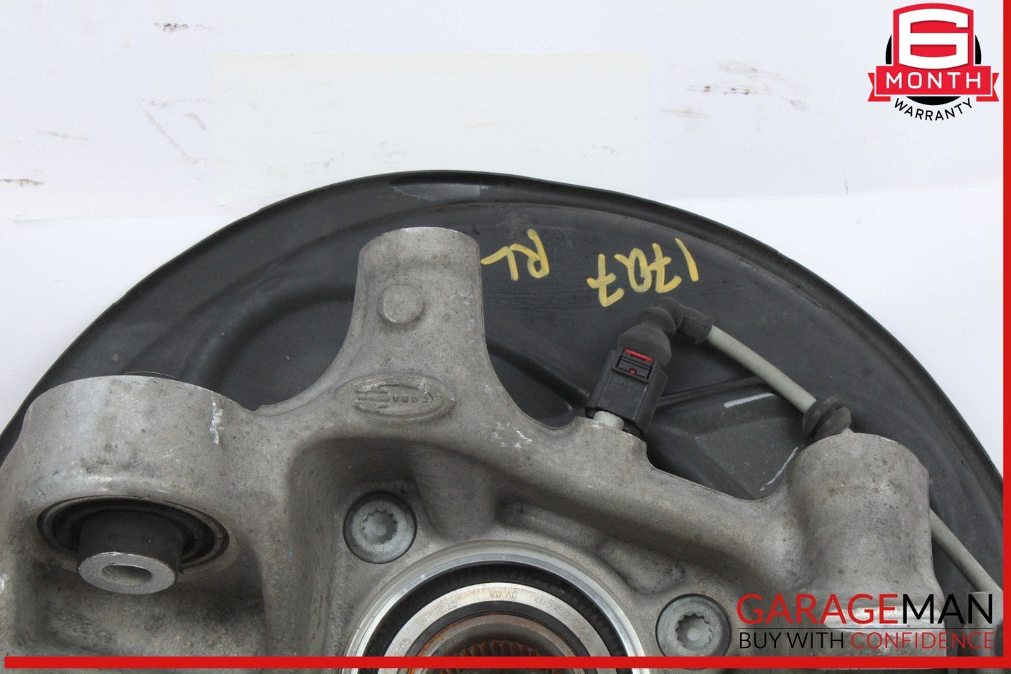 2017-2024 Audi Q7 Rear Left Spindle Knuckle Wheel Hub 4M0505431AF Genuine