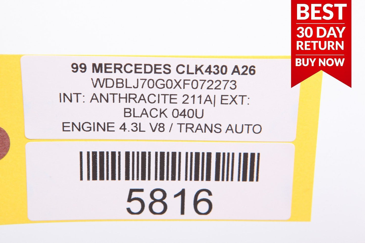 98-03 Mercedes W208 CLK320 CLK430 Power Steering Rack Gear Box Assembly A26 OEM