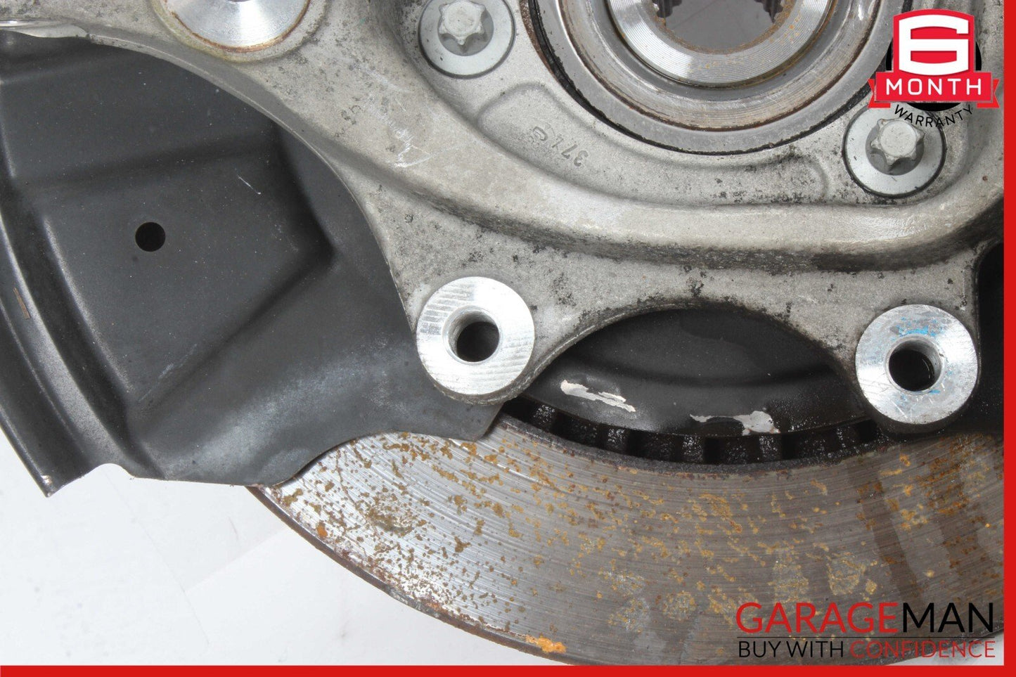 08-15 Mercedes W212 E350 Rear Left Side Spindle Knuckle Hub Bearing Brake Rotor