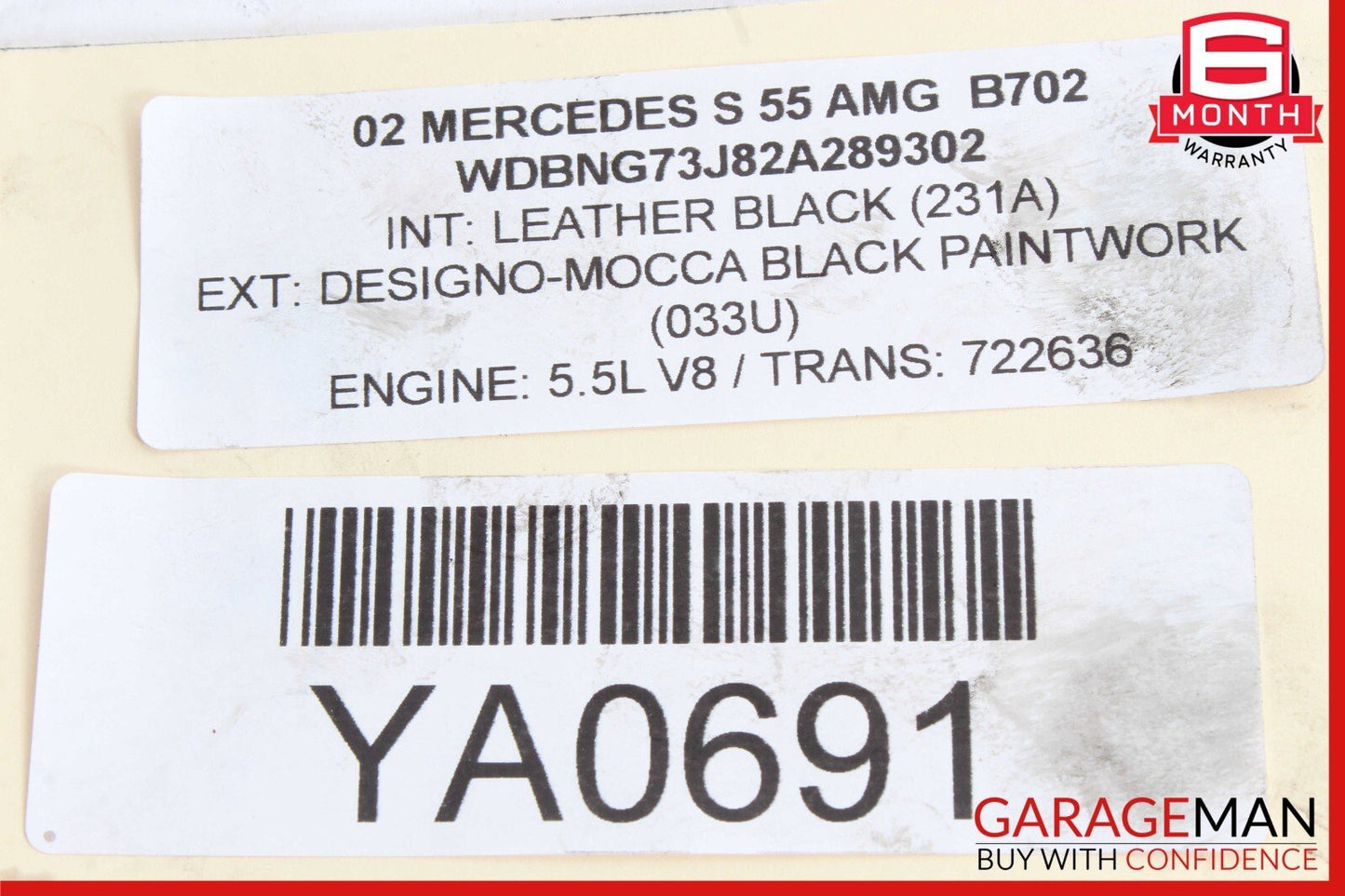 00-06 Mercedes W220 S55 AMG CL500 Rear Upper Control Arm 2203521105 OEM
