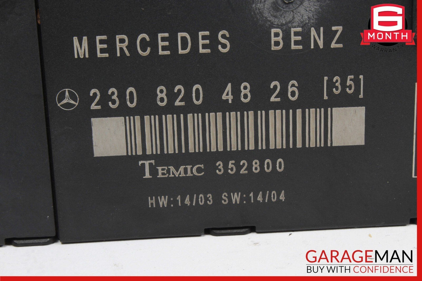 03-12 Mercedes R230 SL500 SL550 SL55 AMG Door Control Module Right Side OEM
