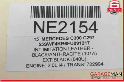 15-20 Mercedes W205 C300 SLC300 Air Intake Cleaner Filter Housing Box OEM
