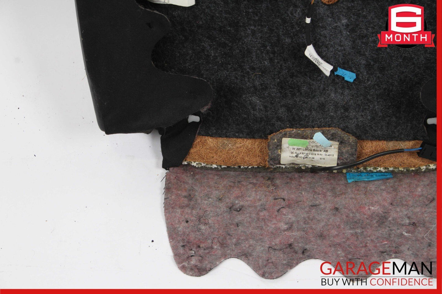 07-09 Mercedes W221 S450 S550 Front Left or Right Top Upper Seat Cushion Black
