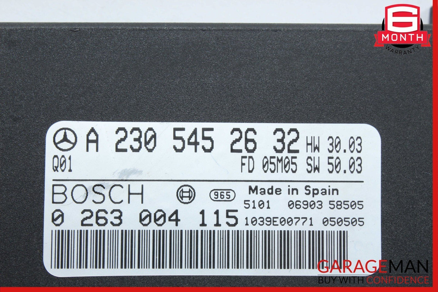 03-06 Mercedes R230 SL500 SL55 SL65 AMG Park Parking Assist Control Module OEM