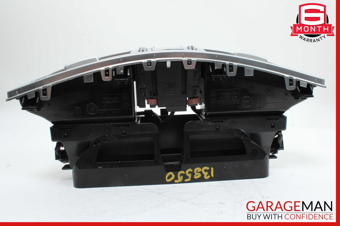 07-13 Mercedes W221 S550 S600 Center Dash AC A/C Air Vent Clock Trim Assembly