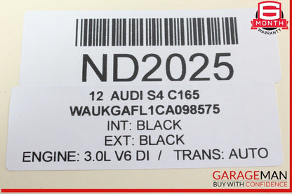 09-12 Audi S4 Rear Roof Shark Fin GPS Antenna 8K5035503C Black OEM