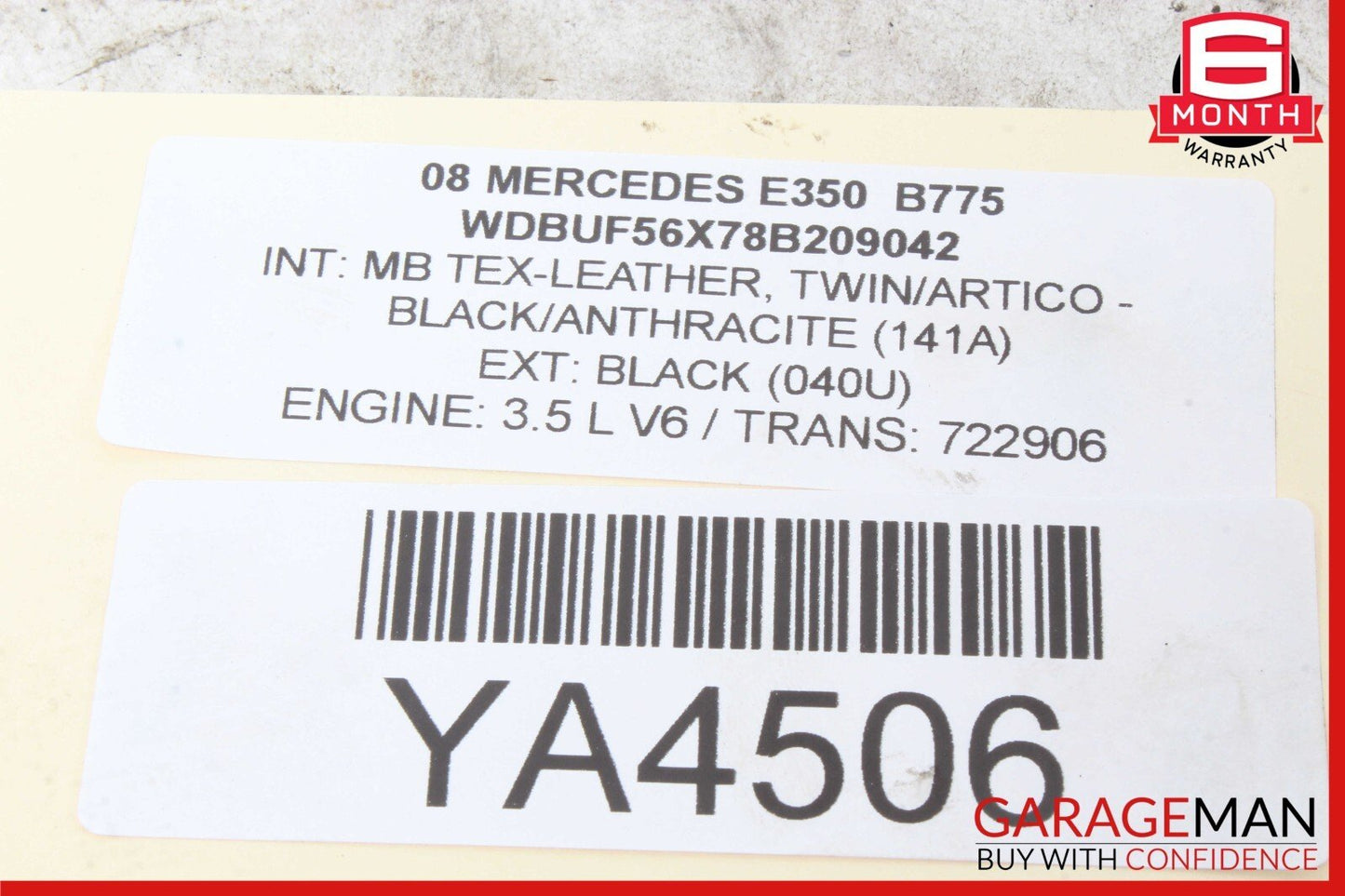 06-13 Mercedes W211 E350 Right Side Engine Motor Cylinder Head Valve Cover OEM