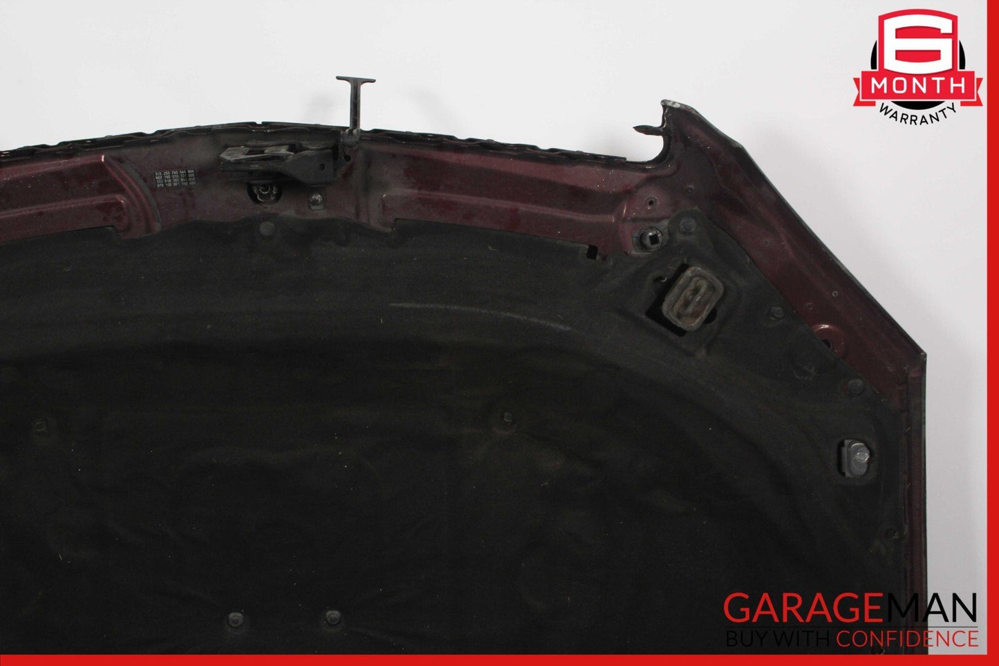 07-13 Mercedes W221 S550 Front Hood Bonnet Cover Panel Air Vent Assy Carneol Red