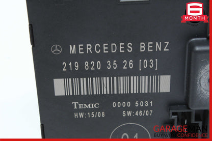 06-11 Mercedes W219 CLS550 Rear Left Side Door Control Module 2198203526 OEM