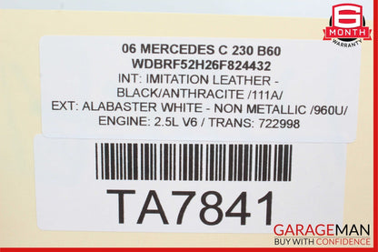 01-07 Mercedes W203 C230 C320 C55 Front Right Side Door Lock Latch Actuator OEM