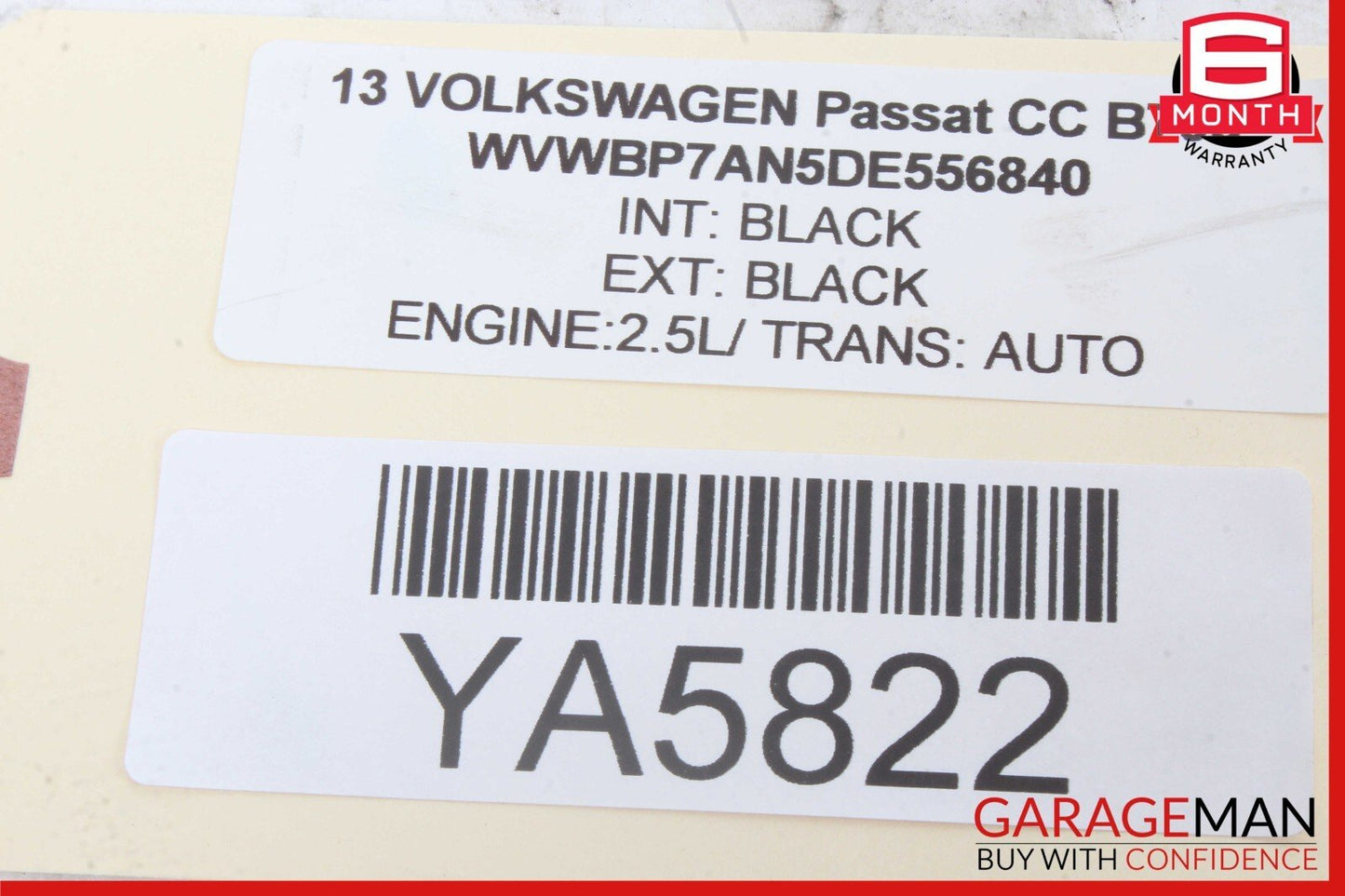 09-17 Volkswagen Passat CC Rear Left Side Exterior Door Handle 3C8839885 OEM