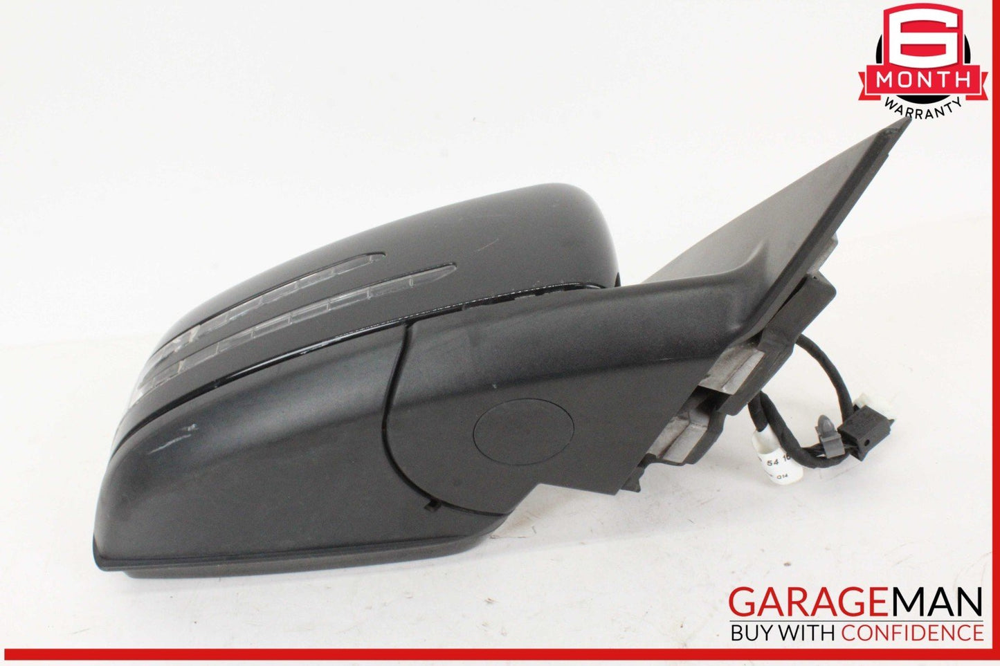 10-11 Mercedes W204 C300 C350 Front Right Side Door Rear View Mirror Black OEM