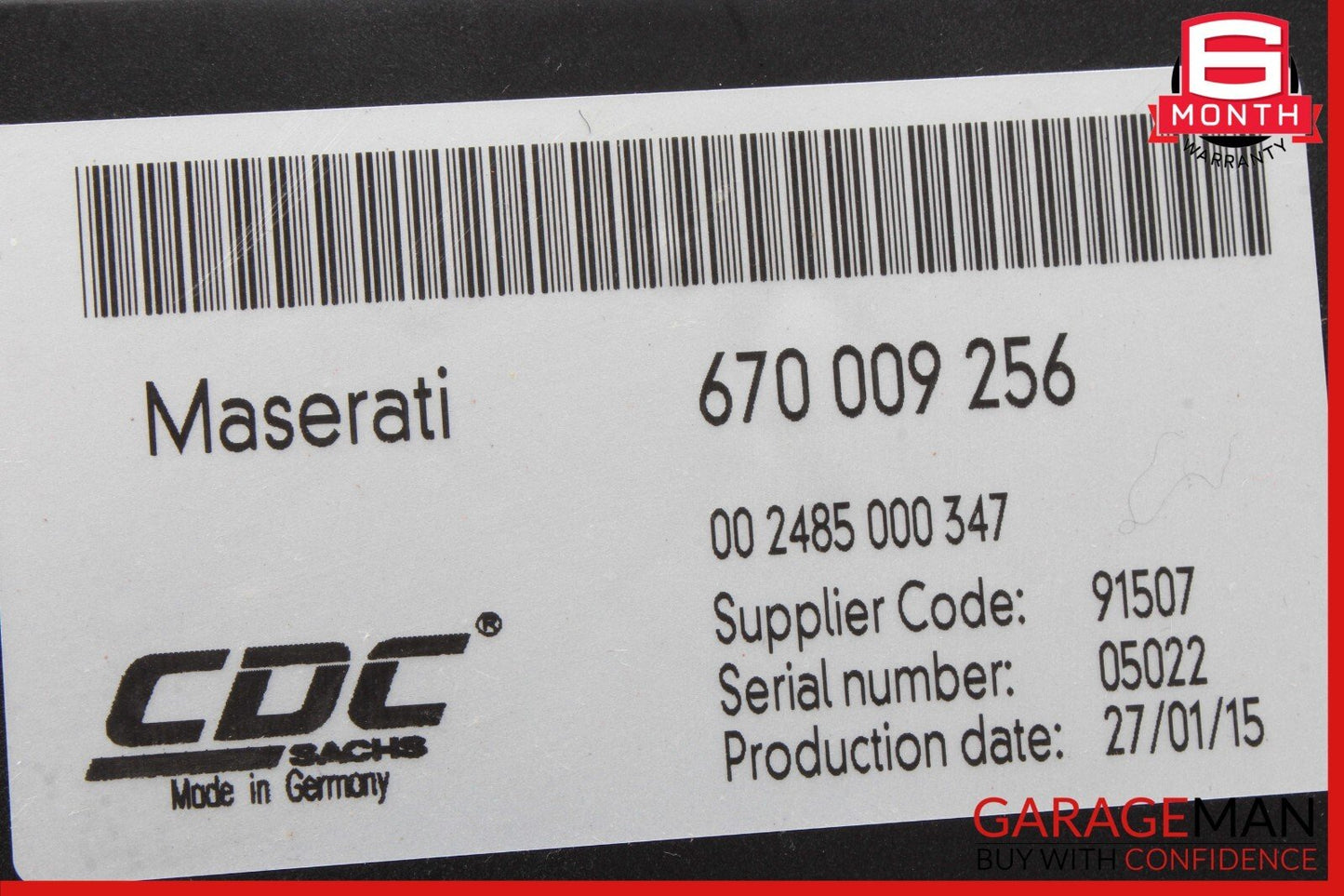 14-18 Maserati Quattroporte Suspension Control Module Unit 670009256 OEM