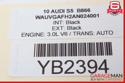 09-17 Audi S5 A4 A5 Front Leftt Side Door Window Regulator Motor Unit OEM