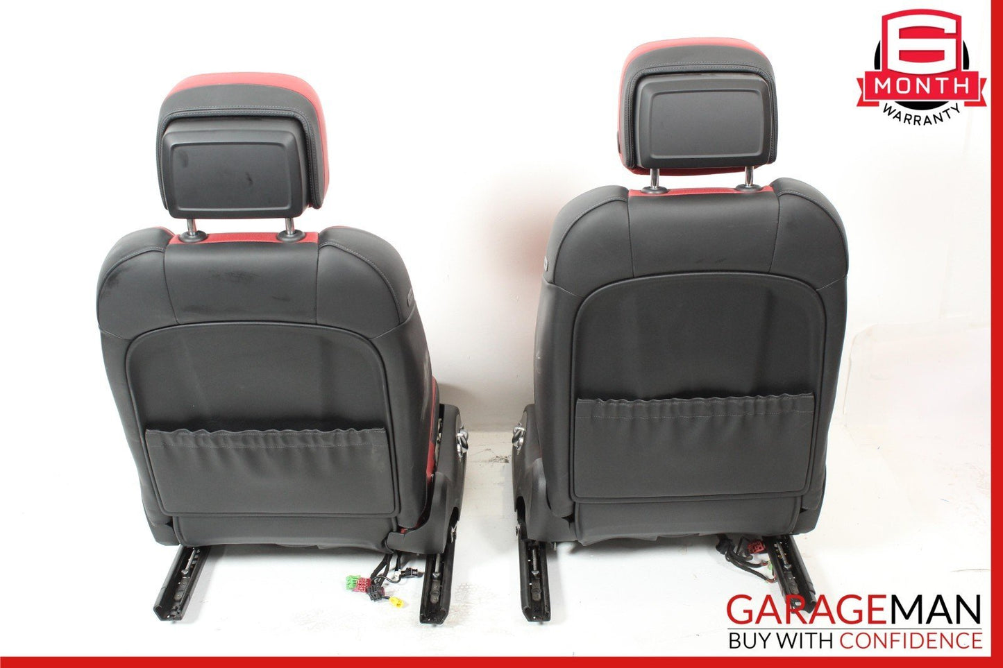 15-24 Porsche Macan 95B Front Right & Left Complete Seat Set of 2 Pc Red OEM