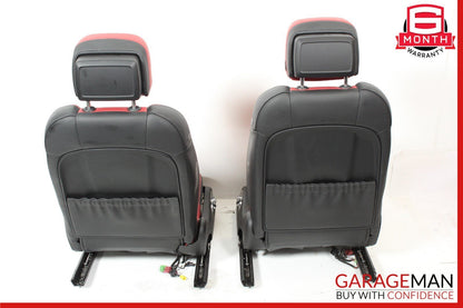 15-24 Porsche Macan 95B Front Right & Left Complete Seat Set of 2 Pc Red OEM