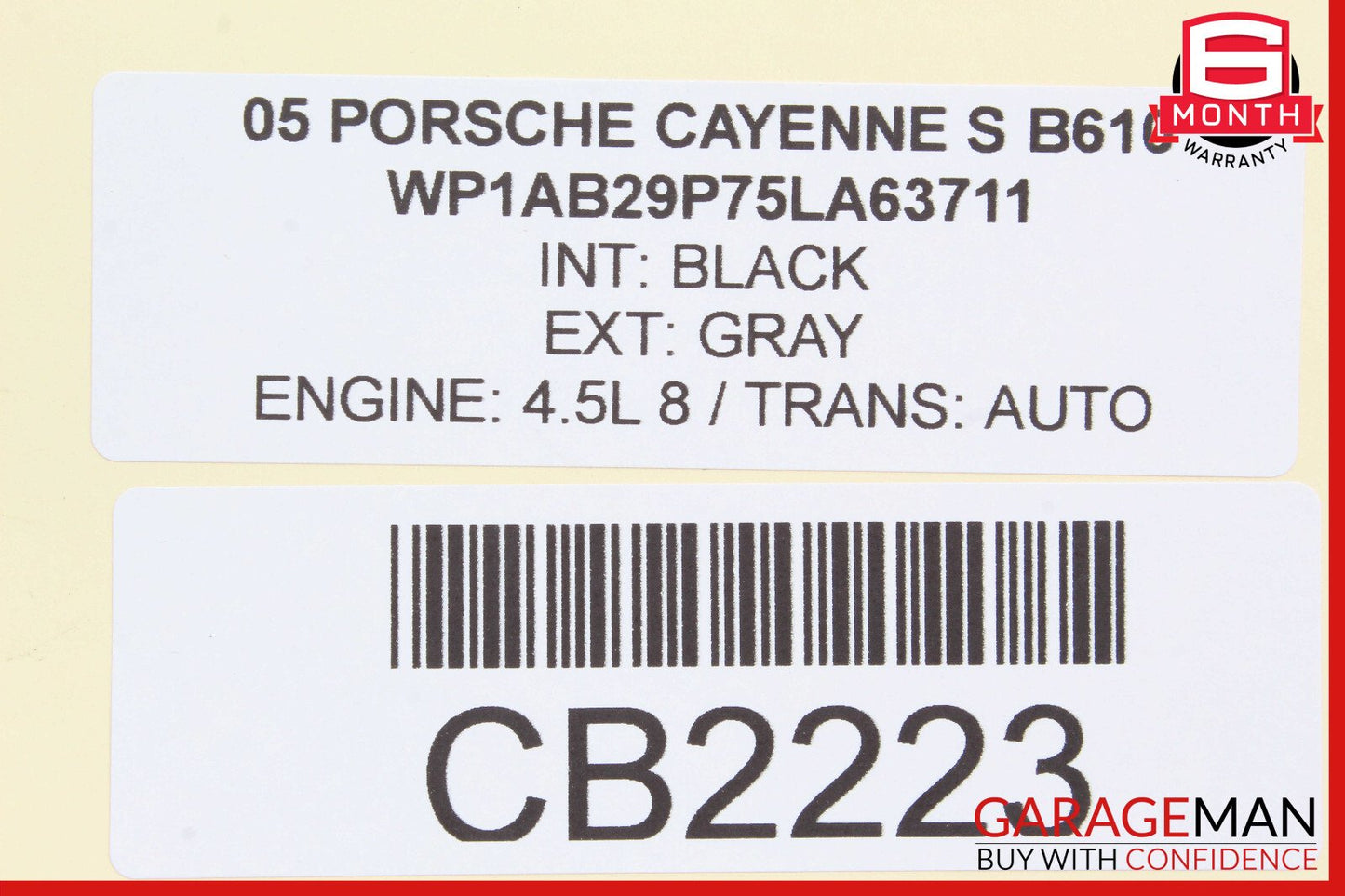 03-10 Porsche Cayenne 955 957 Steering Column Combination Switch Arms Assembly
