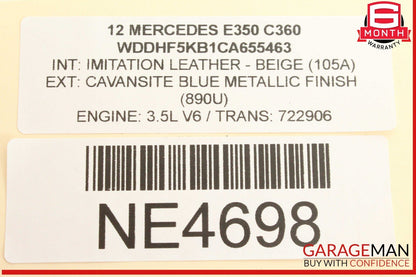 08-14 Mercedes W212 E350 Front Right Passenger Side Door Control Module Unit OEM