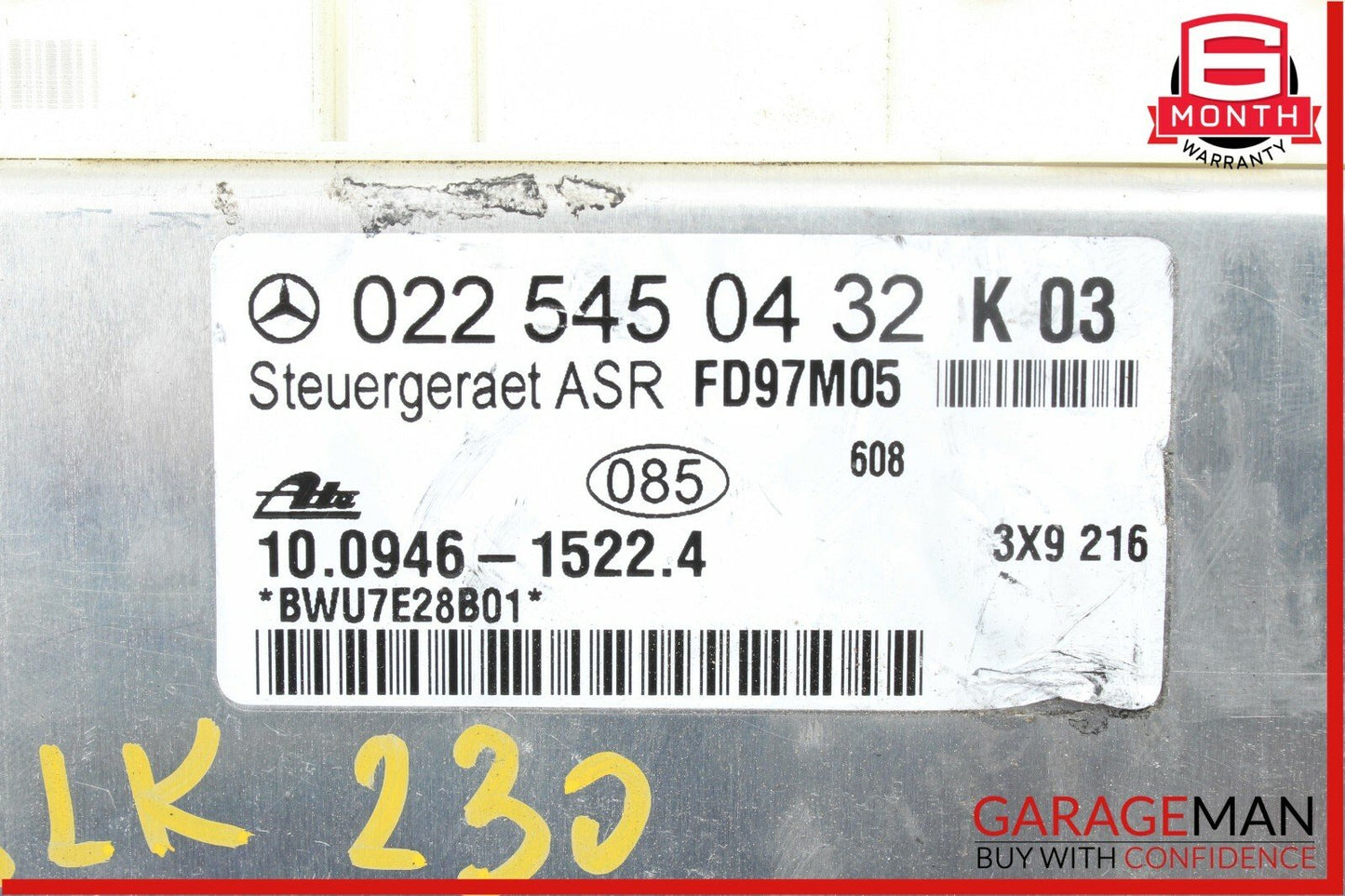 97-00 Mercedes R170 SLK230 ASR ABS Control Module Unit 0225450432 OEM
