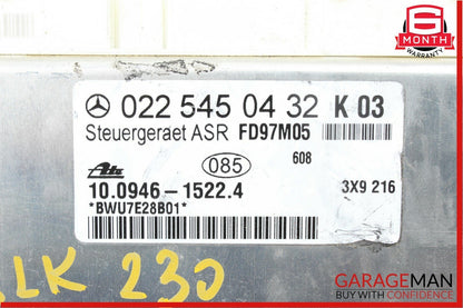 97-00 Mercedes R170 SLK230 ASR ABS Control Module Unit 0225450432 OEM