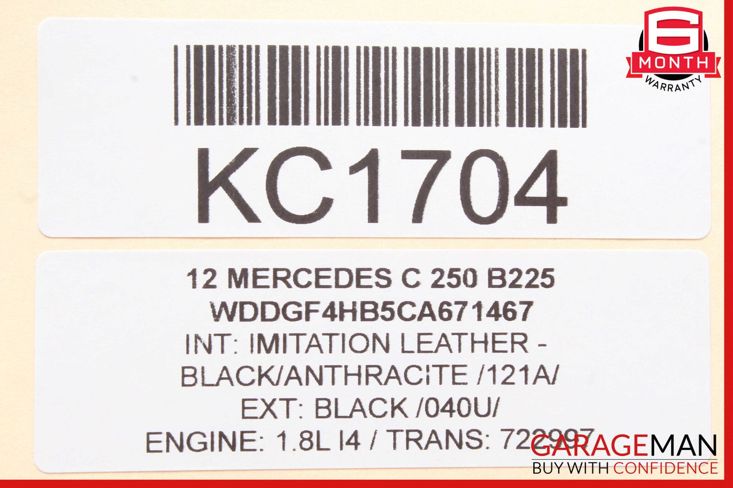 08-18 Mercedes W204 C250 E350 C300 Headlight Fog Light Switch Control Module OEM