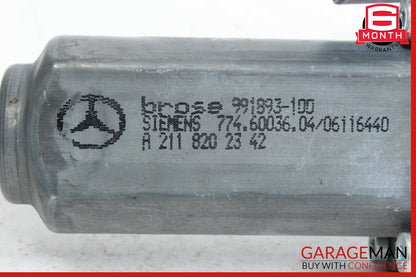 03-09 Mercedes W211 E350 E550 Rear Left Driver Side Window Regulator Motor OEM