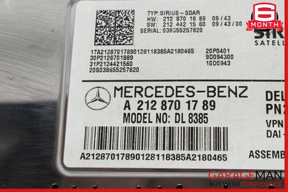 Mercedes W204 C300 C250 E350 Sirius Satellite Radio Receiver Module Unit OEM