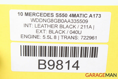 07-13 Mercedes W221 S550 Rear Right Passenger Side Door Harness Wire Wiring OEM